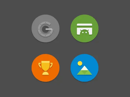 NAXOS FLAT ROUND - ICON PACK android App screenshot 1